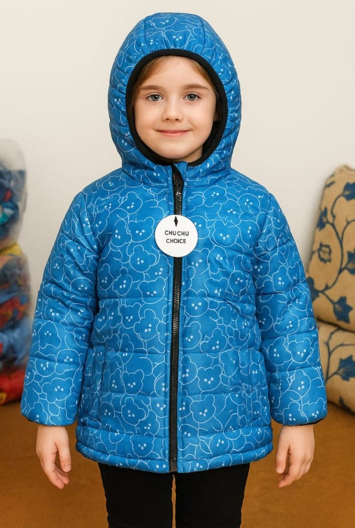Puffer Jacket | Bear | Blue