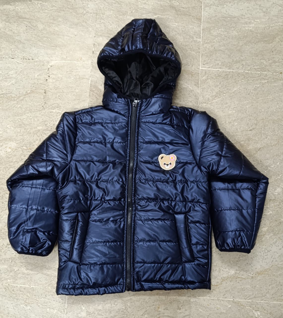 Puffer Jacket | Bear | Dark Blue