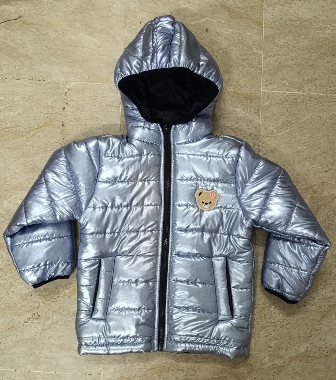 Puffer Jacket | Bear | Light Purple