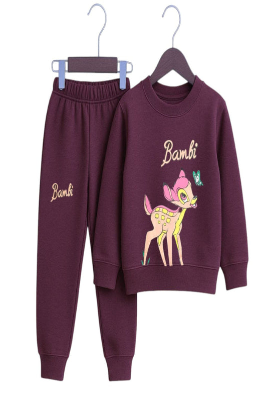 Girls Winter Track Suite | Bambi | Dark Brown