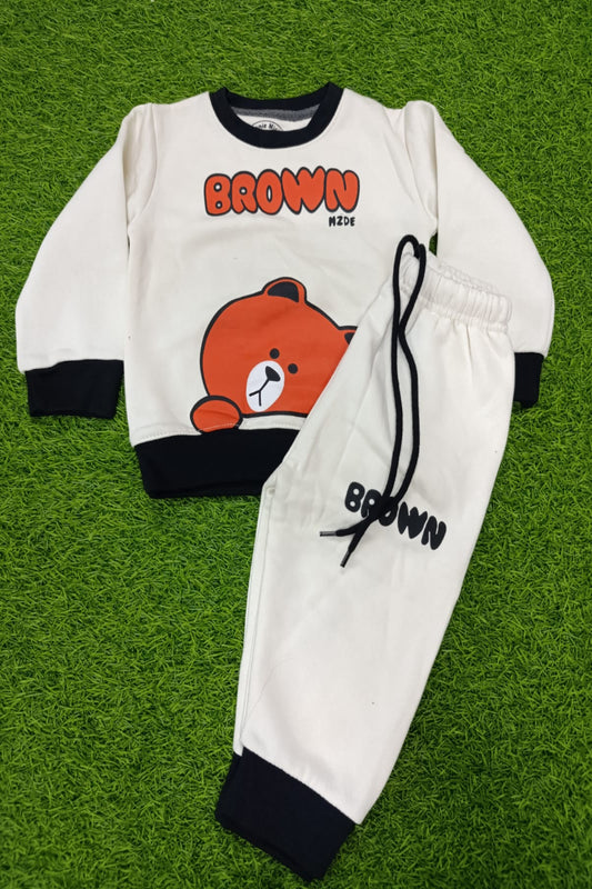Boys Winter Track Suite | Teady | Off-White