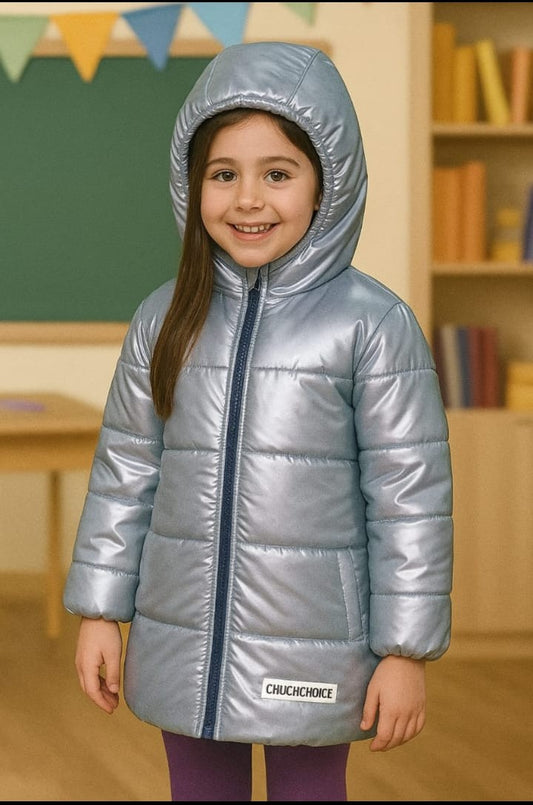 Puffer Jacket | Bear | Light Purple
